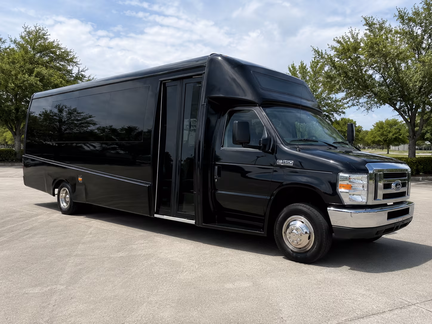 minibus rentals for smaller prom groups heading out in sunrise
