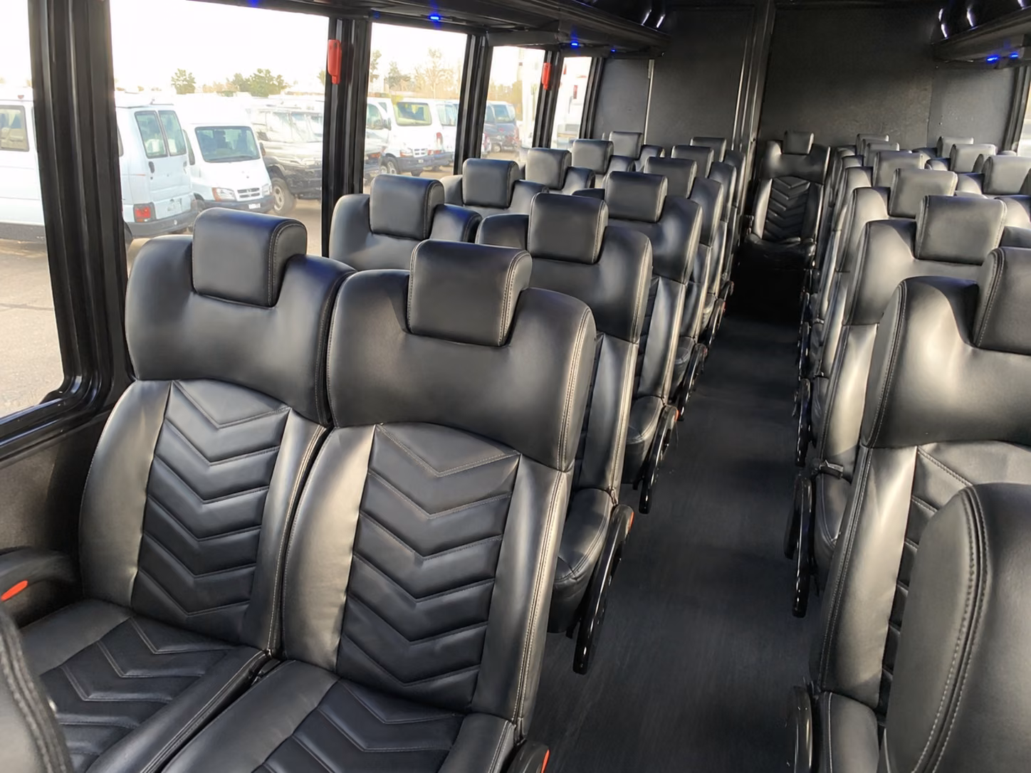 sunrise 15 passenger minibus inside
