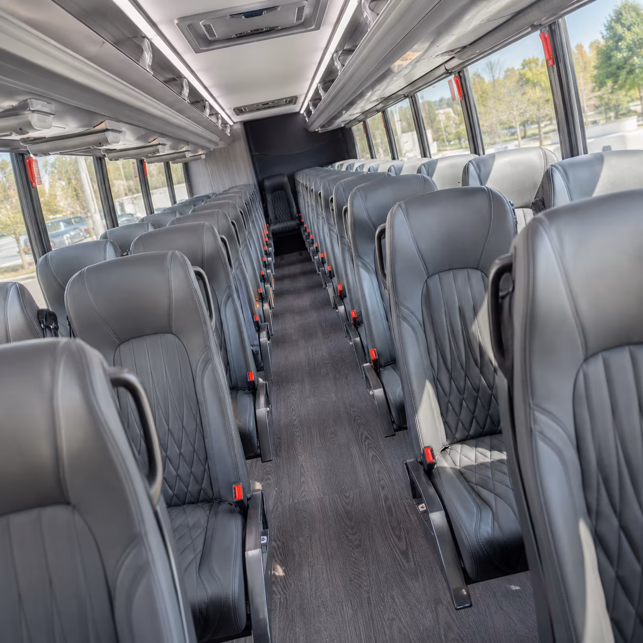 sunrise 28 passenger minibus interior