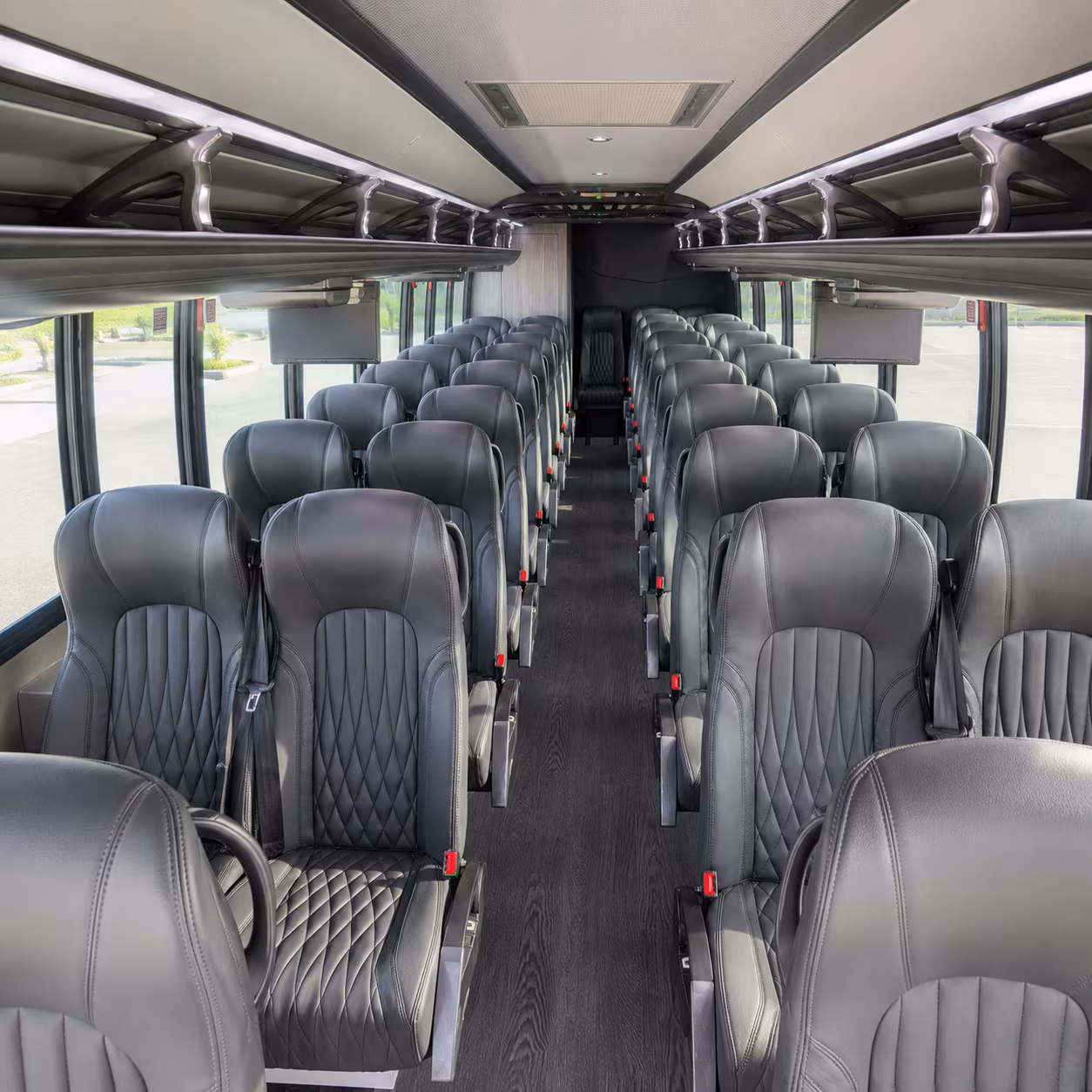 sunrise 30 passenger minibus inside