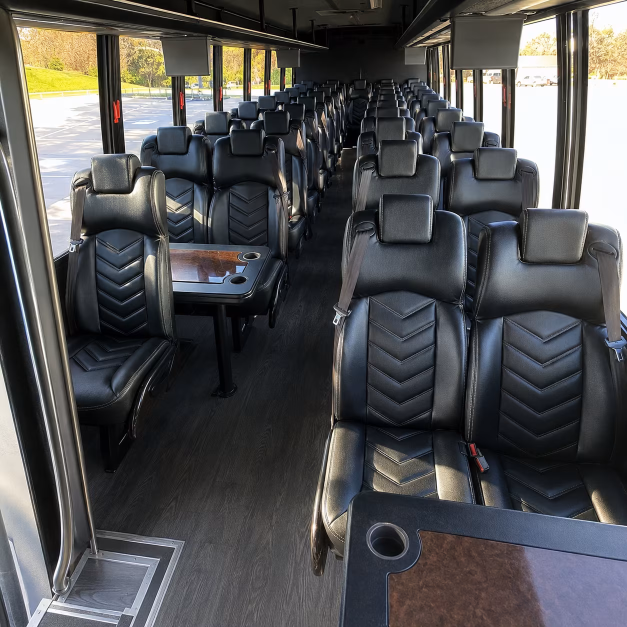 sunrise 35 passenger minibus interior