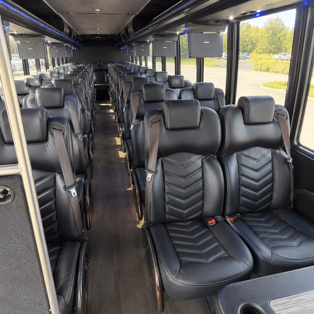 sunrise corporate event transportation onboard seating