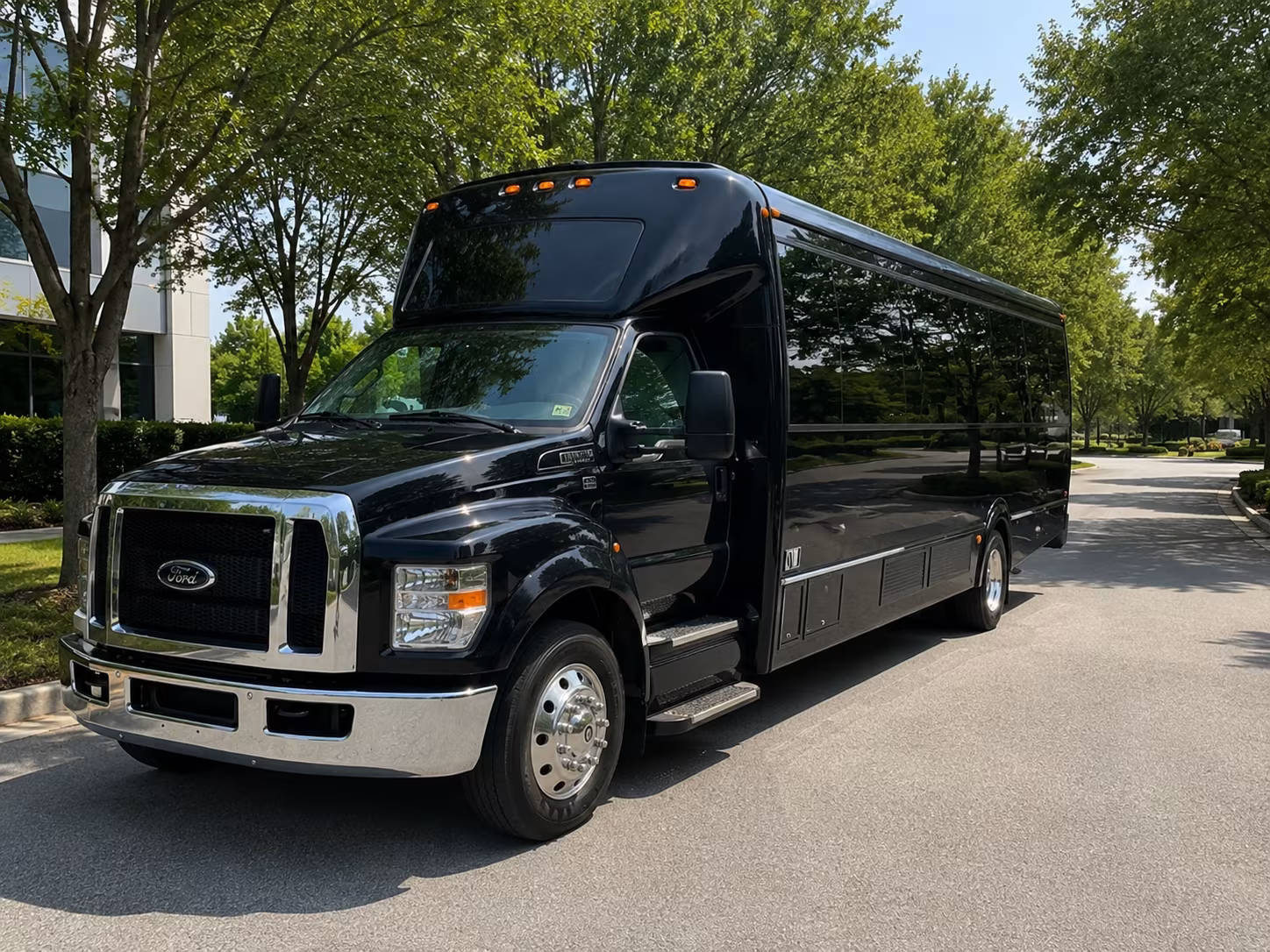 sunrise wedding party bus rental