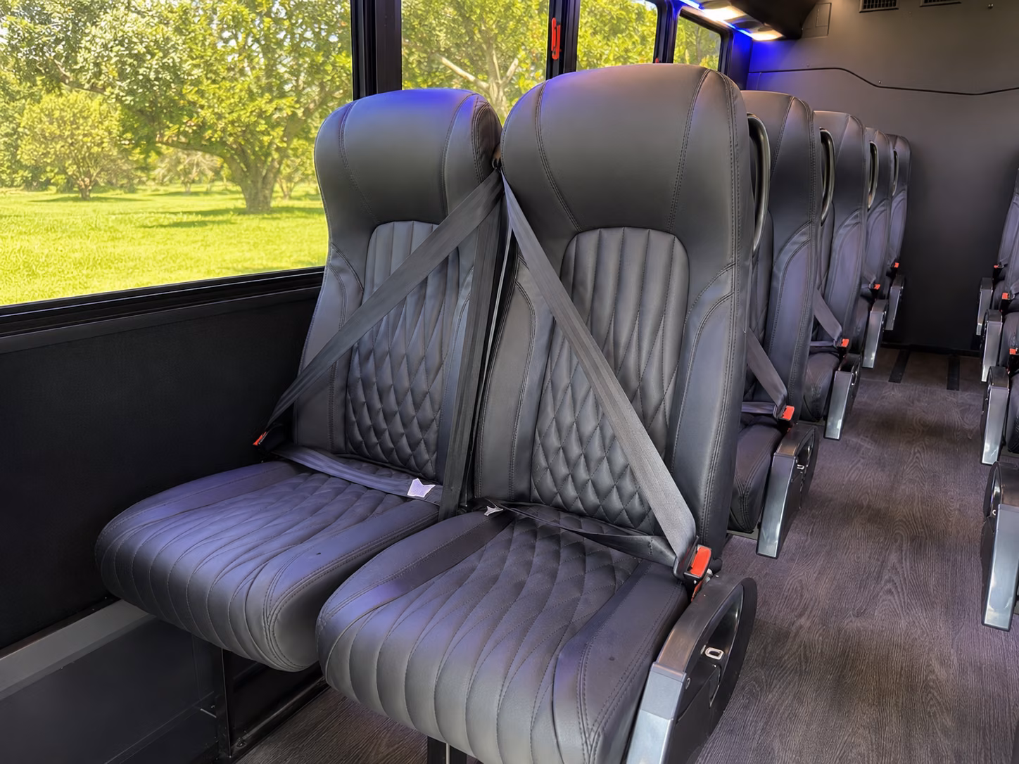 wedding guest shuttle buses between sunrise hotels and venues